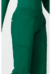 hunter green - Mid Rise Straight Leg Pull-on Cargo Pant (View 3)