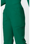 hunter green - Mid Rise Straight Leg Pull-on Cargo Pant (View 4)