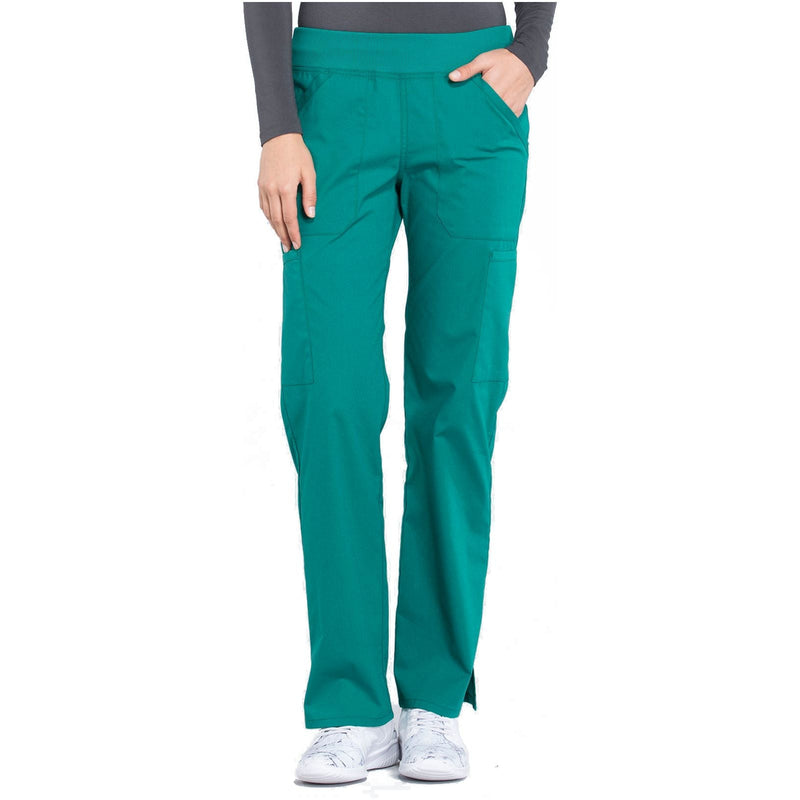 hunter green - Mid Rise Straight Leg Pull-on Cargo Pant