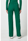 hunter green - Mid Rise Straight Leg Pull-on Cargo Pant (Back)