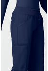 navy - Mid Rise Straight Leg Pull-on Cargo Pant (View 3)