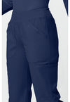 navy - Mid Rise Straight Leg Pull-on Cargo Pant (View 4)