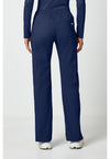 navy - Mid Rise Straight Leg Pull-on Cargo Pant (Back)