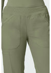 olive - Mid Rise Straight Leg Pull-on Cargo Pant (View 2)
