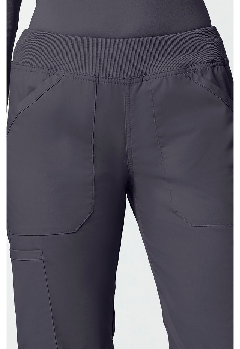 pewter - Mid Rise Straight Leg Pull-on Cargo Pant (View 2)