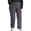 pewter - Mid Rise Straight Leg Pull-on Cargo Pant