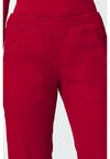 red - Mid Rise Straight Leg Pull-on Cargo Pant (View 2)