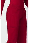 red - Mid Rise Straight Leg Pull-on Cargo Pant (View 3)