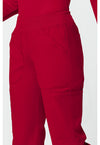 red - Mid Rise Straight Leg Pull-on Cargo Pant (View 4)