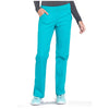 teal blue - Mid Rise Straight Leg Pull-on Cargo Pant
