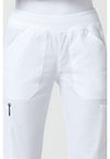 white - Mid Rise Straight Leg Pull-on Cargo Pant (View 2)