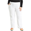 white - Mid Rise Straight Leg Pull-on Cargo Pant