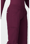 wine - Mid Rise Straight Leg Pull-on Cargo Pant (View 3)