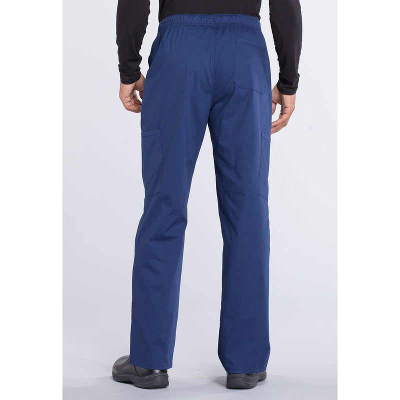 navy - Men's Tapered Leg Fly Front Cargo Pant