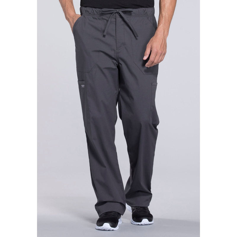 pewter - Men's Tapered Leg Fly Front Cargo Pant