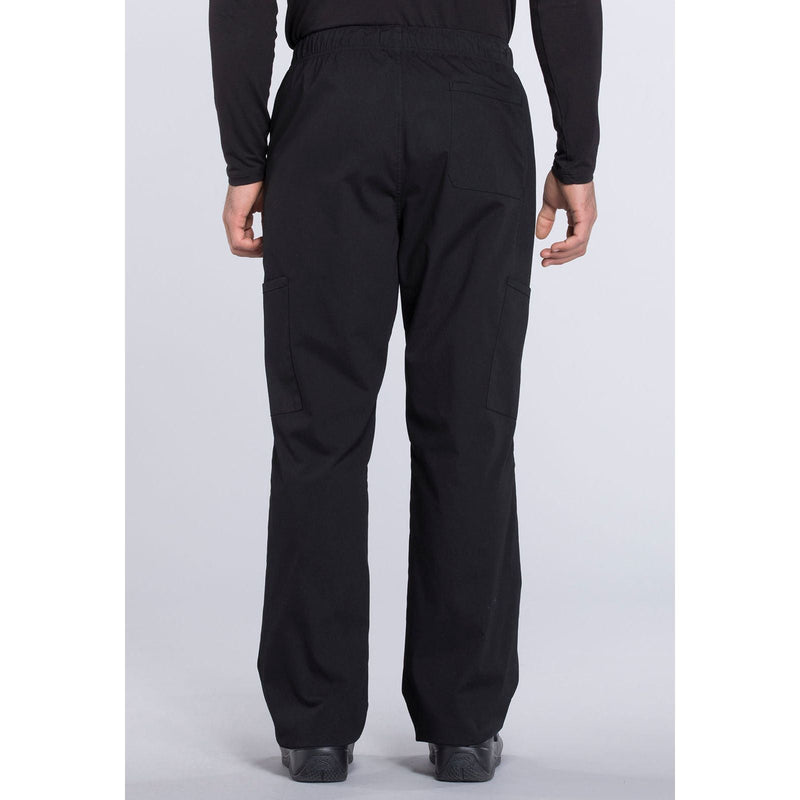 black - Men's Tapered Leg Fly Front Cargo Pant