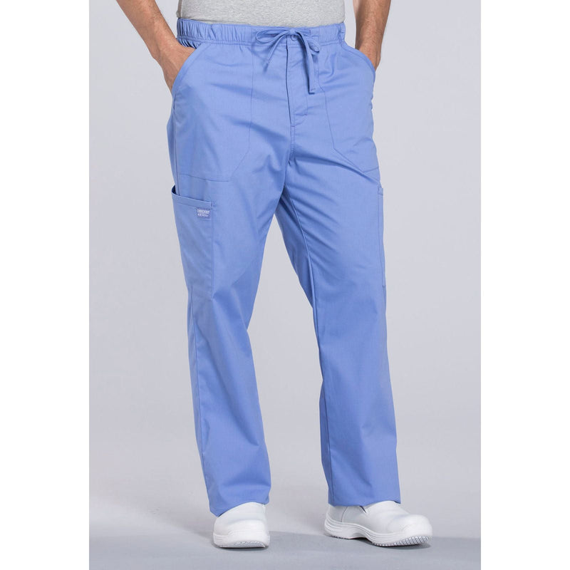ciel blue - Men's Tapered Leg Fly Front Cargo Pant
