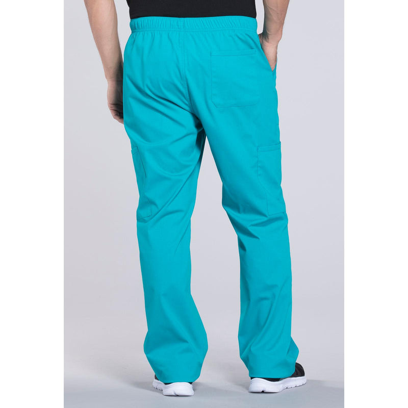 teal blue - Men's Tapered Leg Fly Front Cargo Pant