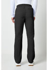 black - Men's Tapered Leg Fly Front Cargo Pant (Back)