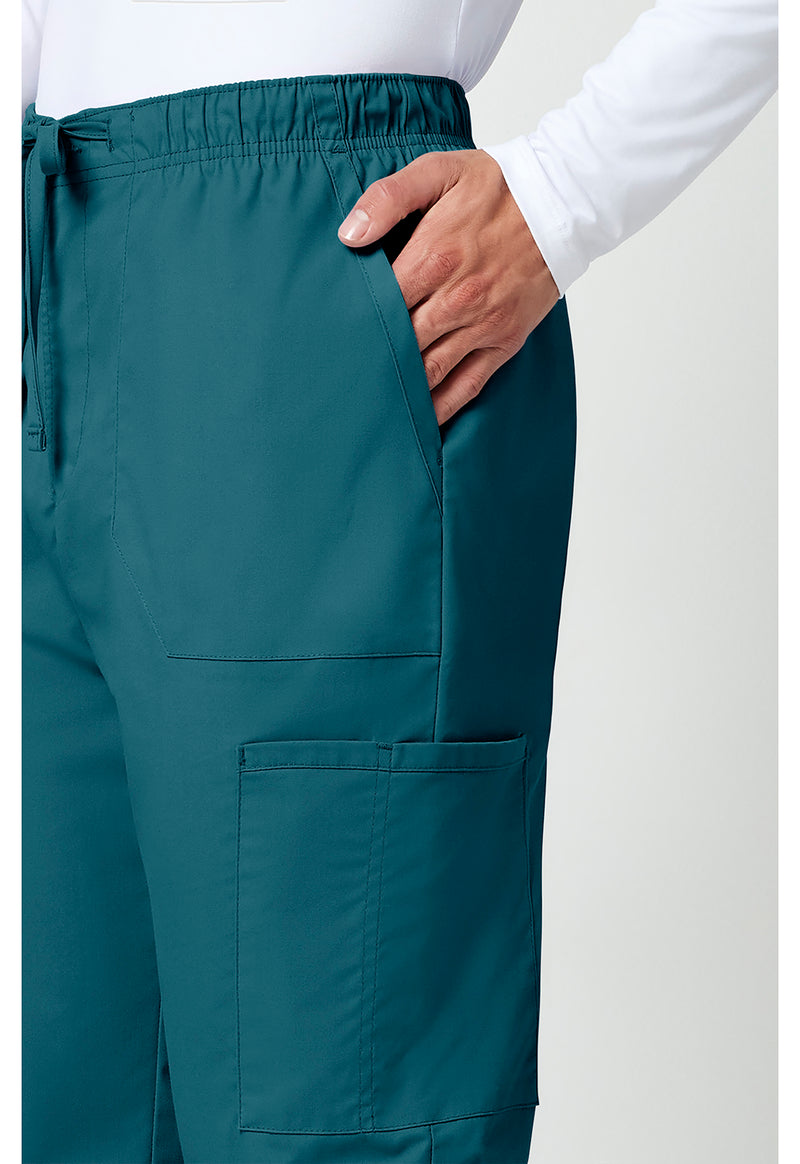 caribbean blue - Men's Tapered Leg Fly Front Cargo Pant (View 4)