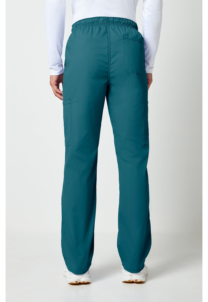 caribbean blue - Men's Tapered Leg Fly Front Cargo Pant (Back)
