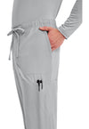 grey - Men's Tapered Leg Fly Front Cargo Pant (View 3)