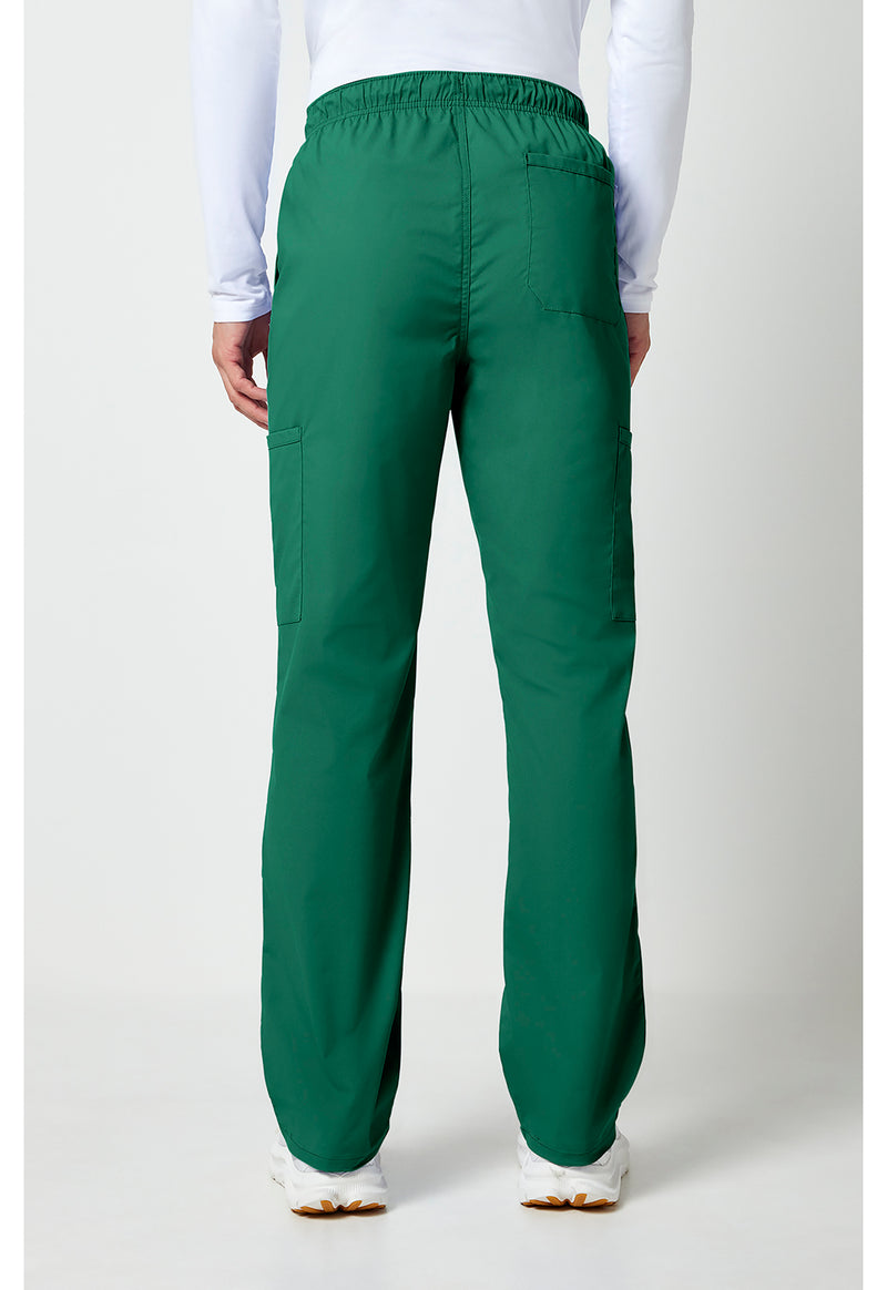 hunter green - Men's Tapered Leg Fly Front Cargo Pant (Back)
