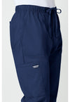 navy - Men's Tapered Leg Fly Front Cargo Pant (View 3)