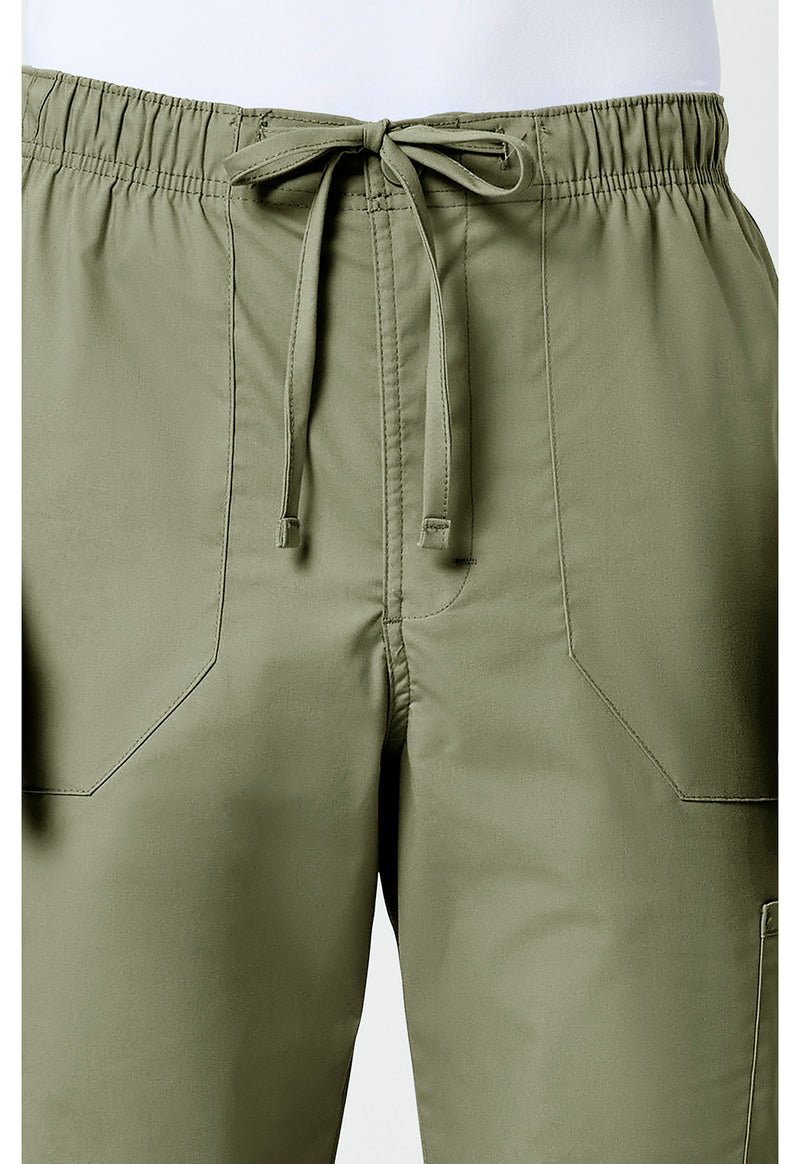 olive - Men's Tapered Leg Fly Front Cargo Pant (View 2)