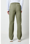 olive - Men's Tapered Leg Fly Front Cargo Pant (Back)