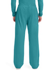 teal blue - Men's Tapered Leg Fly Front Cargo Pant (Back)