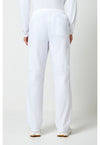 white - Men's Tapered Leg Fly Front Cargo Pant (Back)