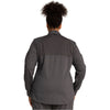 pewter - Zip Front High-Low Jacket