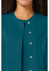 Caribbean Blue - Cherokee Cherokee WW Revolution Women's Scrub Jacket - Detail 2 View