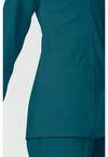 Caribbean Blue - Cherokee Cherokee WW Revolution Women's Scrub Jacket - Detail 3 View