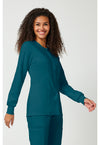 Caribbean Blue - Cherokee Cherokee WW Revolution Women's Scrub Jacket - Right Side View