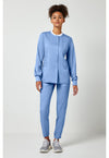 Ciel Blue - Cherokee Cherokee WW Revolution Women's Scrub Jacket - Detail 1 View