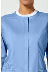 Ciel Blue - Cherokee Cherokee WW Revolution Women's Scrub Jacket - Detail 2 View
