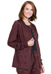 Espresso - Cherokee Cherokee WW Revolution Women's Scrub Jacket - Right Side View
