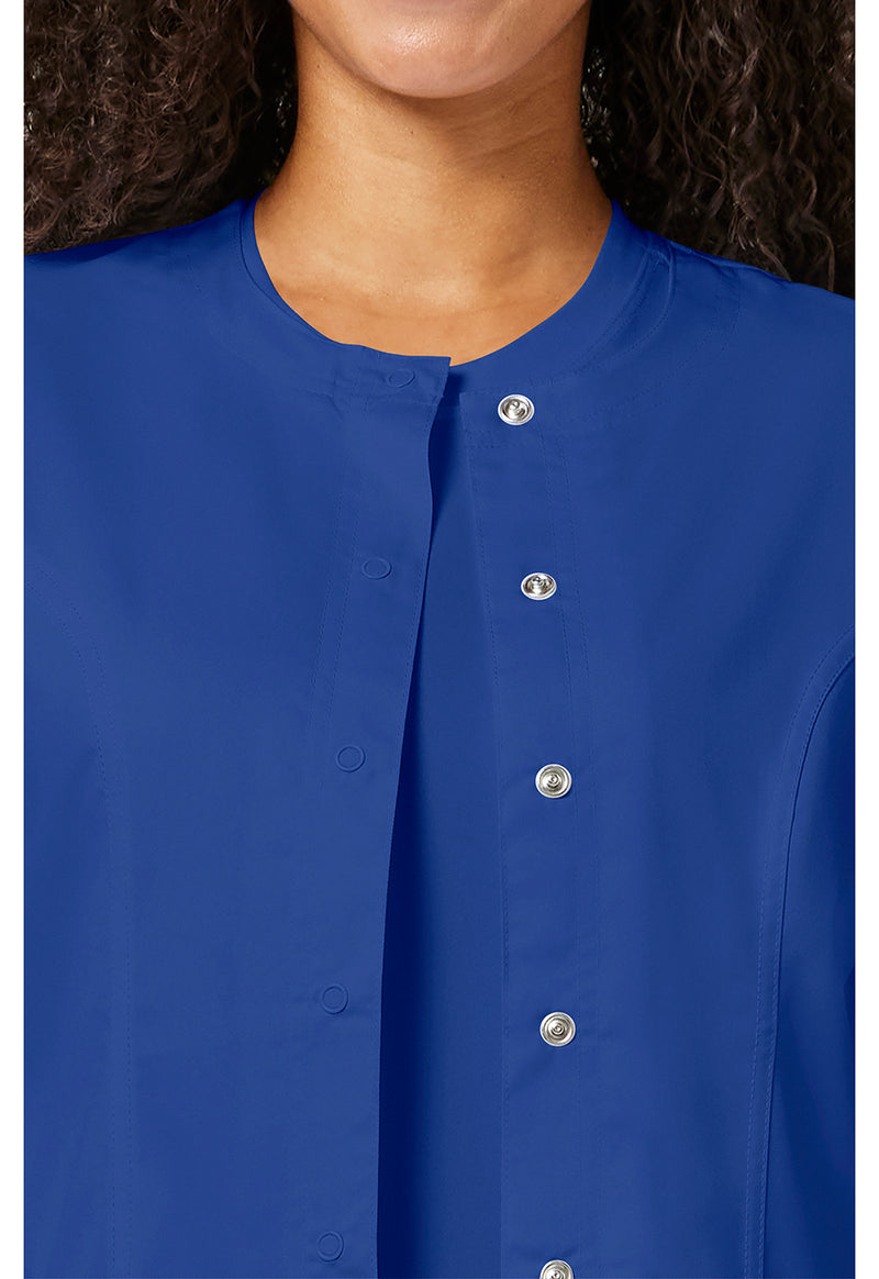 Galaxy Blue - Cherokee Cherokee WW Revolution Women's Scrub Jacket - Detail 2 View