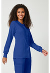 Galaxy Blue - Cherokee Cherokee WW Revolution Women's Scrub Jacket - Right Side View
