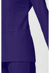 Grape - Cherokee Cherokee WW Revolution Women's Scrub Jacket - Detail 4 View