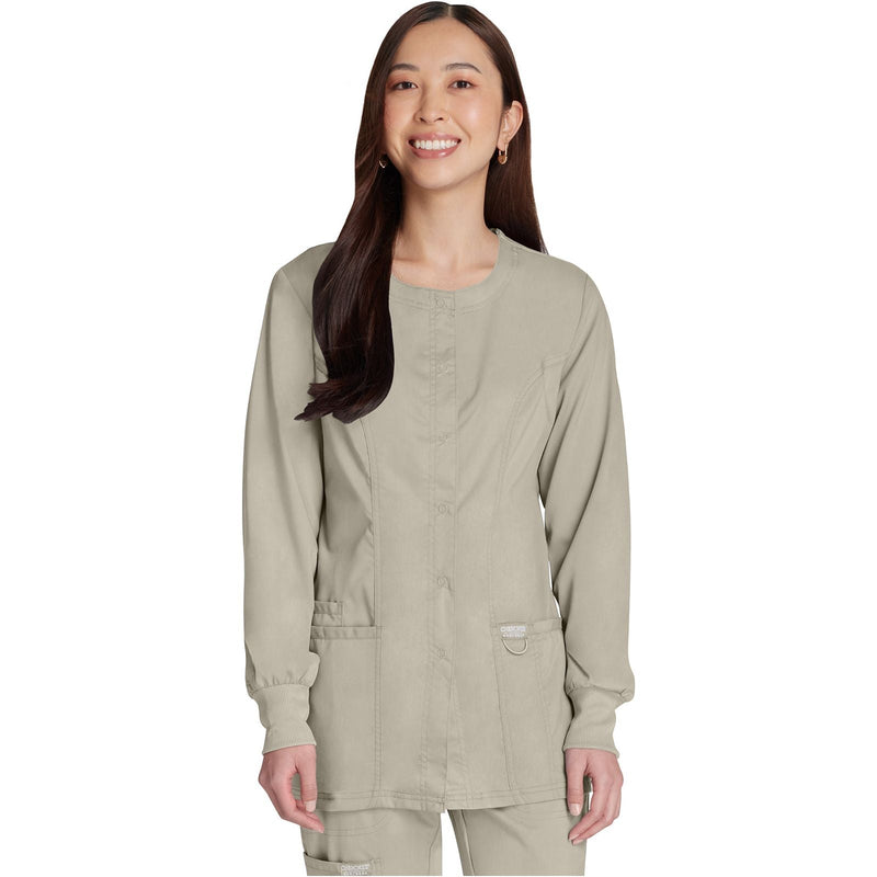khaki - Snap Front Jacket