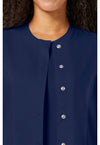 Navy - Cherokee Cherokee WW Revolution Women's Scrub Jacket - Detail 2 View