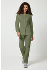 Olive - Cherokee Cherokee WW Revolution Women's Scrub Jacket - Detail 1 View
