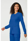 Royal - Cherokee Cherokee WW Revolution Women's Scrub Jacket - Left Side View