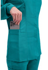 Teal Blue - Cherokee Cherokee WW Revolution Women's Scrub Jacket - Detail 2 View
