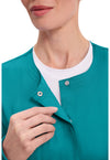 Teal Blue - Cherokee Cherokee WW Revolution Women's Scrub Jacket - Detail 4 View