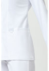 White - Cherokee Cherokee WW Revolution Women's Scrub Jacket - Detail 4 View