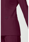 Wine - Cherokee Cherokee WW Revolution Women's Scrub Jacket - Detail 4 View